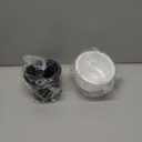 SEETOOOGAMES Jumbo Aluminum Drop-in Poker Table Cup Holder Insert (Pack of 2) (Black White)