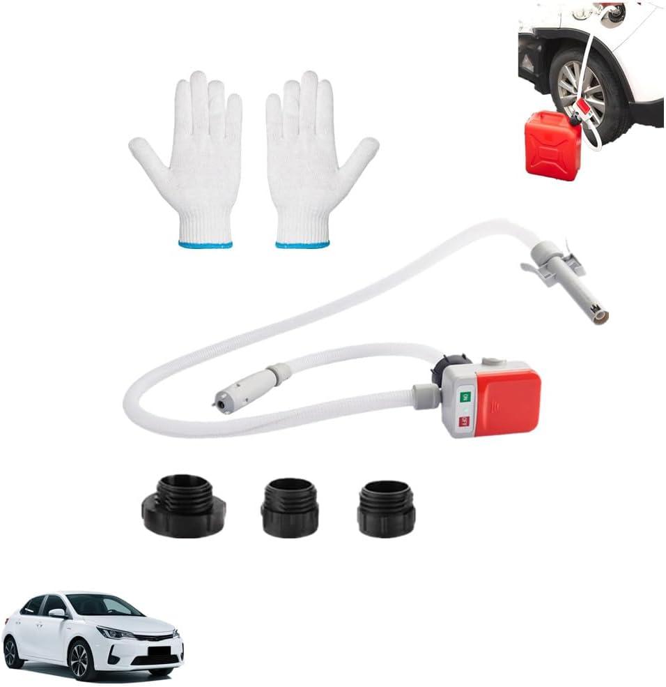 Automatic Fuel Transfer Pump with Auto-Stop, Portable Automatic Fuel Transfer Pump Kit, Sensor Overfill Protection, Fast and Safe Portable Gas Can Pump for Oil, Diesel, Gasoline (1set, white)