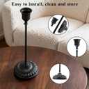 BEAHOT Matte Black Candle Holders Set of 6 with Matching Candle Snuffers Elegant Non-Slip Candlestick Holders for Christmas Decorations Wedding Centerpiece, Dining Table & Home Gift Display