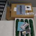 Fo32won Christmas Tree Shaped Flameless Candlesticks Battery Operated with Remote and Timer, Set of 4 Real Wax LED Taper Candles with 3D Flickering Wick for Christmas Decoration Gift