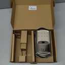 Veise VE027-K Built-in WiFi Smart Lock with 2 Knob, Fingerprint Keyless Entry Door Lock Handle Set for Front Door, App Remote Control, Electronic Digital Keypad Deadbolt, IP65 Waterproof, Satin Nickel