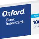 Oxford Blank Index Cards, 4" x 6", White, 100 Per Pack (40156-SP)