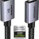 UGREEN 8K HDMI 2.1 Cable 48Gbps 6.6FT, Certified Ultra High Speed HDMI Cord Aluminum, 4K@240Hz 120Hz 10K 8K@60Hz, HDCP 2.2&2.3, eARC HDR 10 Dolby Compatible with PS5/Blu-ray/Roku TV/Switch 2/Mac mini ClimatePartner certified