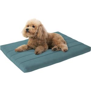 BALANCE Dog Crate Bed, Orthopedic Dog Bed Pad with Waterproof Liner, Washable Crate Foam Pet Mat for Large, Medium, Puppy Dogs Breeds, Powder Blue, 30"x19"x1.6"