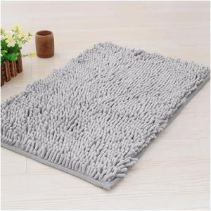 23" X 15" Washable Dog Door Mat, Ultra fine Fiber Dog Door Mat, Quick Drying Chenille Pet Doormat, Machine Washable Indoor and Outdoor Rug (Grey)
