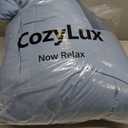 CozyLux Queen Comforter Set Grayish Blue, 3 Pieces Solid Comforters Queen Size Breathable Bedding Sets, Dusty Blue Luxury Soft Lightweight Bed Set with Down Alternative Comforter and 2 Pillowcases