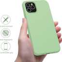 OTOFLY Compatible with iPhone 11 Pro Case,Ultra Slim Fit iPhone Case Liquid Silicone Gel Cover with Full Body Protection Anti-Scratch Shockproof Case (Tea Green)