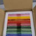 LITMIND 24 Sheets Vibrant Stained Glass Variety Pack  6 x 4 Inch Tiffany Style Opaque Art Glass for Mosaic & DIY Crafts
