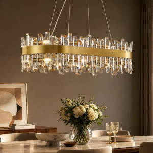 Luxora Elegance Gold Crystal Chandelier