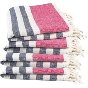 Cotton Turkish Beach Towel with Towels Oversized 36"x72" Pool Absorbent Extra Large Quick Dry Sand Travel Towel (Ros & Riviera, 4 Pack)