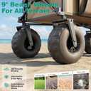 SUNNYFEEL Beach Wagon with Big Wheels for Sand - 300L Large Capacity