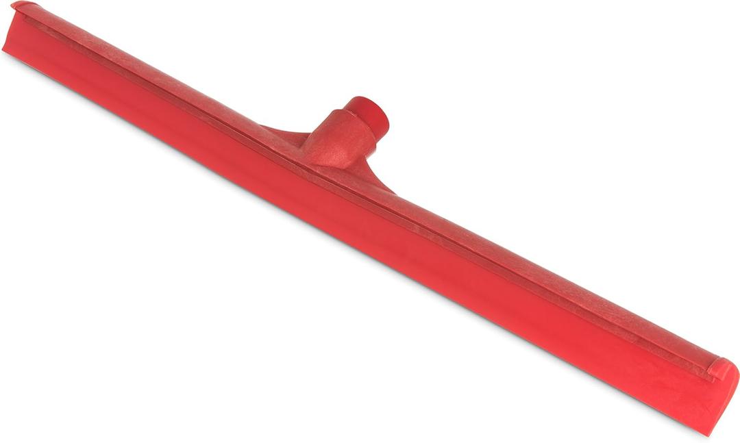 SPARTA 3656805 Plastic Floor Squeegee, Shower Squeegee, Heavy Duty Squeegee With Rubber Blade For Windows, Glass, Shower Doors, Floors, Windshields, 24 Inches, Red, (Pack of 6)
