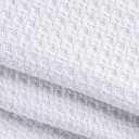 Elvana Home 100% Cotton Bed Blanket, Breathable Bed Blanket Twin Size, Cotton Thermal Blankets Twin, Perfect for Layering Any Bed for All Season, White (Twin (60"x90"))
