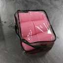 4 Sizes Self-Grip Hair Rollers Set for Long, Short Hair and Bangs - 50 Pcs with Clips (25mm, 36mm, 48mm, 60mm), Pink