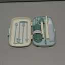 Momcozy Bottle Brush Set - Baby Bottle Cleaner Kit with Silicone Brush, Nipple Brush, Straw Brush, Soap Dispenser, Drying Rack - 7 in 1 Bottle Cleaning Tool for Home and Travel, Green (Classic Style)