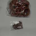 24 Pack Wooden Curtain Rod Rings with Clips  Fits 11.5 Inch Poles (Natural Rosewood)