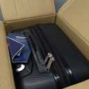 Wrangler Smart Spinner Hardside Luggage, 22-Inch Carry-On, Black