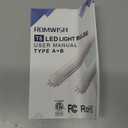 4 Pack T8 LED Tube Lights 4FT, Fluorescent Replacement, 48 Inch, 14W, 2450LM, 5000K Daylight, Single or Double End Power, Type A+B, Plug and Play or Ballast Bypass, Frosted