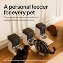 PETLIBRO Upgraded RFID Automatic Cat Feeder, 5G Wi-Fi Automatic Pet Feeder, 3L Auto Cat Feeder App Control with Light Collar Tag, Tag Activated One Automatic Cat Food Dispenser 1-10 Meals Control (Black)