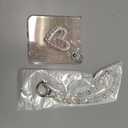 for Motorala Razr 2025/Razr 2024 Case Cute Love Heart Girly Design,Razr 2025 Phone Case Bling Glitter Pearl Back Soft Silicone Bumper with Bead Phone Strap for Moto Razr 2024 for Women Girls White