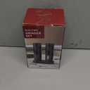 CIRCLE JOY Electric Rechargeable Salt and Pepper Grinder Set Top-Refill Automatic Pepper Mill Grinder with Charging Base, Adjustable Coarseness, Easy Filling Larger Capacity with Led for Home Kitchen