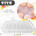 Deviled Egg Containers with Lid, (Set of 2),Stackable Plastic Egg Holder for 48 Eggs,Clear Egg Storage Holder for Fridge,Keep Fresh,Easter,Thanksgiving Party Kitchen Supplies