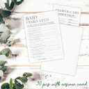 2 x Baby Shower Family Feud Game Cards - Minimalist White Baby Shower Games 30 Fill In Game Cards & 1 Answer Card for Boy or Girl - Gender Reveal Party Suppliers - A05