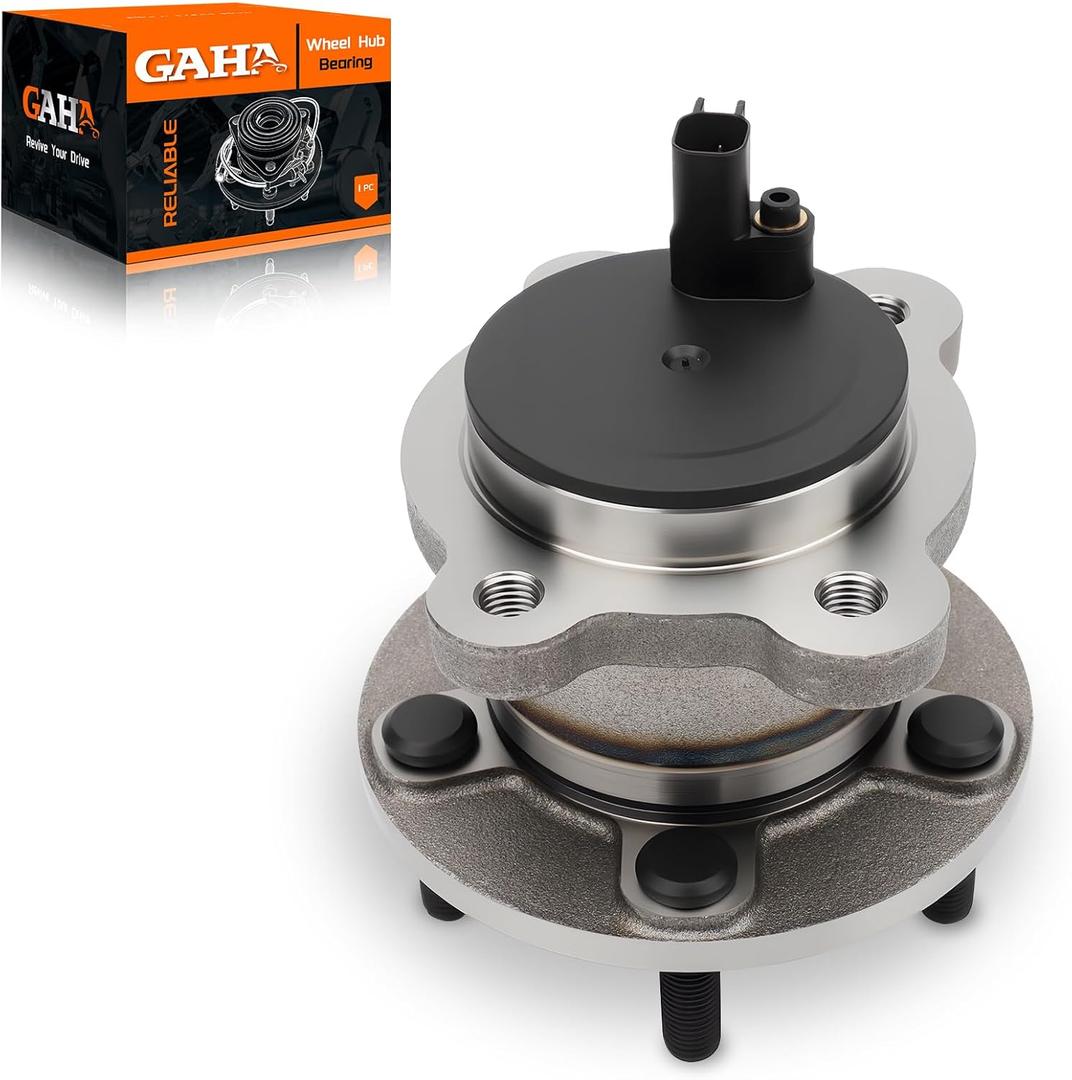 GAHA 512496 Rear Wheel Bearing and Hub Assembly Compatible for Ford Escape 2013-2019/C-Max 2013-2018 ; for Lincoln MKC 2015-2019; 5 Lugs w/ABS