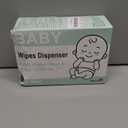 Wipes Dispenser, Wipe Holder for Baby & Adult, Seposeve Refillable Baby Wipe Container, Keeps Wipes Clean. Non-Slip, Easy Pull Wipes Pouch Case, Grey