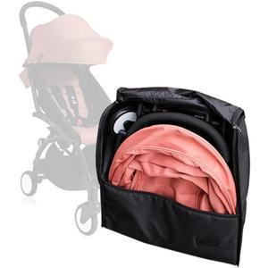SeedFuture Stroller Storage Bag Black for Babyzen Yoyo, Stroller Accessories And Pram Travel Backpack, Large