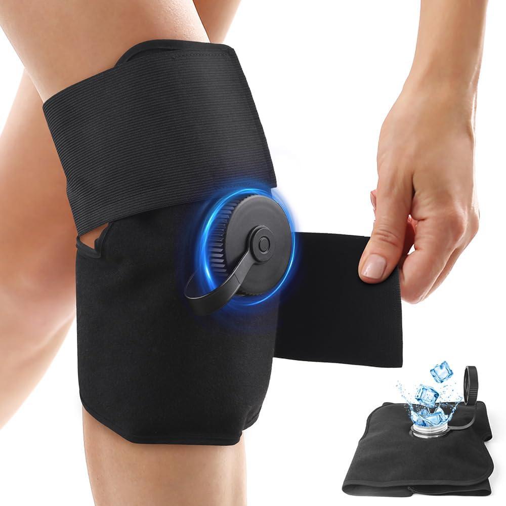 NEWGO Ice Pack for Knee Injuries Reusable Cold Pack, Portable Knee Ice Bag for Pain Relief After Running, Long Cycle Ride, Hiking
