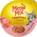 Meow Mix Tenders in Sauce Wet Cat Food, Salmon & Crab, 2.75 Ounce Cup (Pack of 12), BBD 09/20/2027