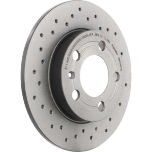 Brembo 08.9148.1X Xtra UV Coated solid drilled Rear Brake Rotor AUDI/SKODA/VW OE# 1J0615601D