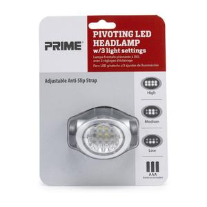 PRIME PIVOTING LED HEADLAMP W/ 3 LIGHT SETTINGS