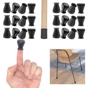 Non Slip Silicone Chair Leg Floor Protectors Extra Small Chair Leg Caps Bottom Anti Slip Small Furniture Feet Covers for Hardwood Floors Prevent Scratches,24 PCS (X-Small:5/9to 4/5(0.55to 0.8))