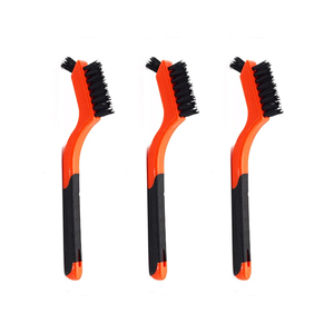 3pcs Nylon Cleaning Brushes Small Wire Brush Set for Cleaning Rust Removal in Holes