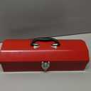 MANUFORE 16" Metal Tool Box Lightweight and Sturdy Storage Box Made of Heavy Steel and Nicely Finished and Painted