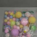 46 Pcs Pastel Color Shatterproof Christmas Ornament Set -3D Ice Cream, Donut & Cake Dessert Decorations for Candyland Xmas Party, Holiday Tree Decor, Sweet - Themed Gathering & Home Decor