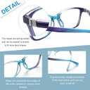 4 Pack Progressive Multifocus Reading Glasses for Women Men Spring Hinge Blue Light Blocking Readers