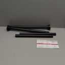 Thestoa Shower Curtain Rod Adjustable 43-78 inch, 1"Diameter Spring Tension Curtain Rod No Drill, Anti-Rust Non-Slip Shower Rod, Black Shower Curtain Rod for Bathroom Tension