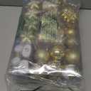 Sattiyrch 76ct Christmas Tree Ornaments Set, Golden Shatterproof Christmas Balls Decorations, Xmas Decorative Hanging Ornaments (Golden)