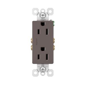Legrand radiant 885TRCC8 15 Amp Tamper Resistant Decorator Duplex Outlet, Side Wire or Push Wire, Brown (1 Count) Legrand radiant 885TRCC8 15 Amp Tamper Resistant Decorator Duplex Outlet, Side Wire or Push Wire, Brown (1 Count)