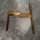 COLAMY Wooden Dining Chairs Set of 1, Modern Fabric Upholstered Kitchen Side Chairs, Farmhouse Dining Room Chair with Foot Pegs, Beige