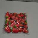 24pcs Realistic Artificial Strawberries Decorative Fruit Models Plastic for Home Store Event Education