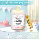 2 x Happy 30th Birthday Candle with Sprinkles - Unique Gift for Her, Sister, Best Friend, Wife, Coworker or Bestie Turning 30