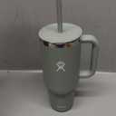 Hydro Flask Travel Tumbler with Handle, Lid and Straw - Insulated Stainless Steel in 40 Oz Agave