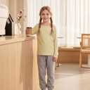 Girls Crew Neck Long Sleeve Shirts Trendy Cute Youth Tops Kids Fall Back to School Clothes