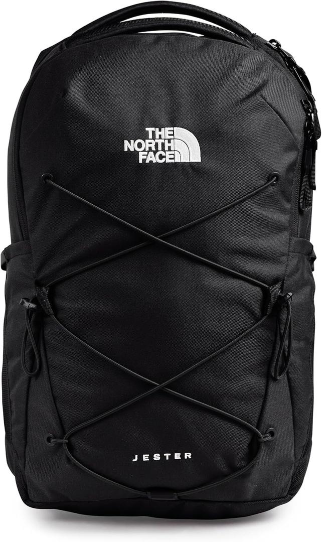 The North Face Women's Jester Everyday Laptop Backpack | Commuter Travel Bag with Laptop Sleeve, Water-Repellent Finish, Spacious Compartment, TNF Black-NPF, One Size