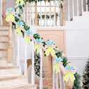 12 Pcs Pastel Bow Ornaments 6" * 7" Macaron Color Christmas Tree Bow Decoration with Lace Candy Christmas Hanging Ornament Ribbon Wreath Bows for Garland DIY Craft Wrapping Decorative