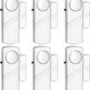 Security Door Window Alarm, 90DB Wireless Sensor Door Window Burglar Alarm, Door Alarms for Kids Safety, Easy Installation Doorbell Alarms for Office House Window Pool (6 Pack)